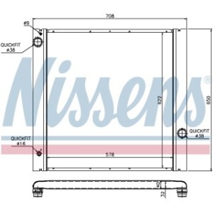 Engine Cooling Heat Exchanger - Nissens 64314