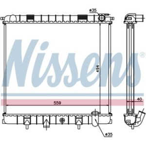 Engine Cooling Heat Exchanger - Nissens 64319A