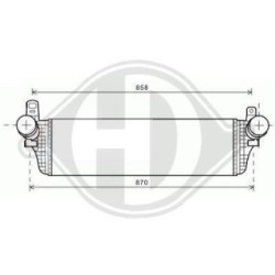 Intercooler 8227302 for VW MULTIVAN