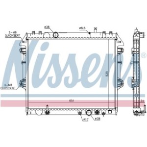 Engine Cooling Heat Exchanger - Nissens 646897