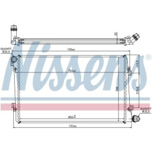 Engine Cooling Heat Exchanger - Nissens 65292