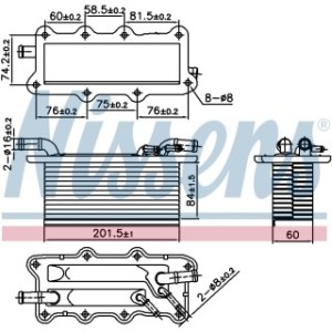 Charge Air Cooling Heat Exchanger - Nissens 96122