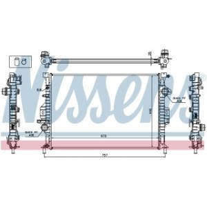 Engine Cooling Heat Exchanger - Nissens 65615A