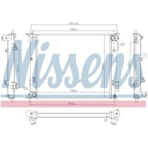 Engine Cooling Heat Exchanger - Nissens 66791