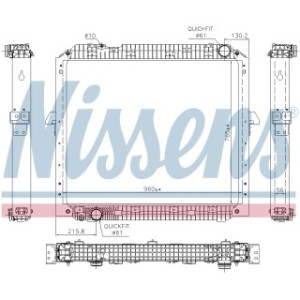 Engine Cooling Heat Exchanger - Nissens 67178
