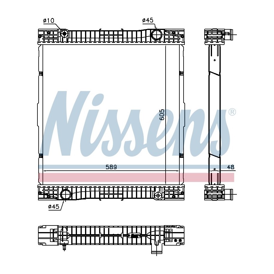 Engine Cooling Heat Exchanger - Nissens 67184
