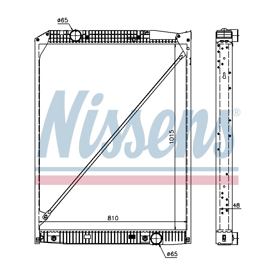 Engine Cooling Heat Exchanger - Nissens 67189