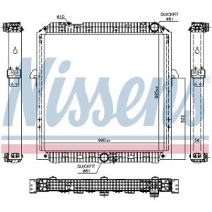 Engine Cooling Heat Exchanger - Nissens 67191
