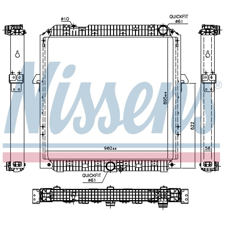 Engine Cooling Heat Exchanger - Nissens 67191
