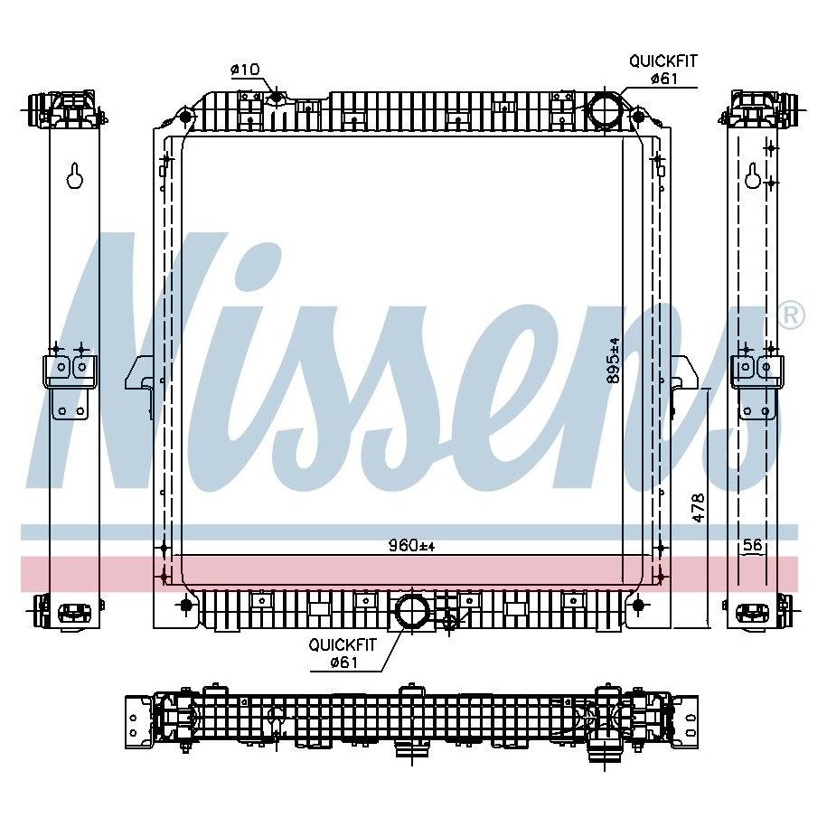 Engine Cooling Heat Exchanger - Nissens 67192