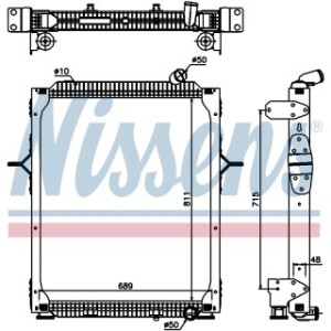 Engine Cooling Heat Exchanger - Nissens 67206