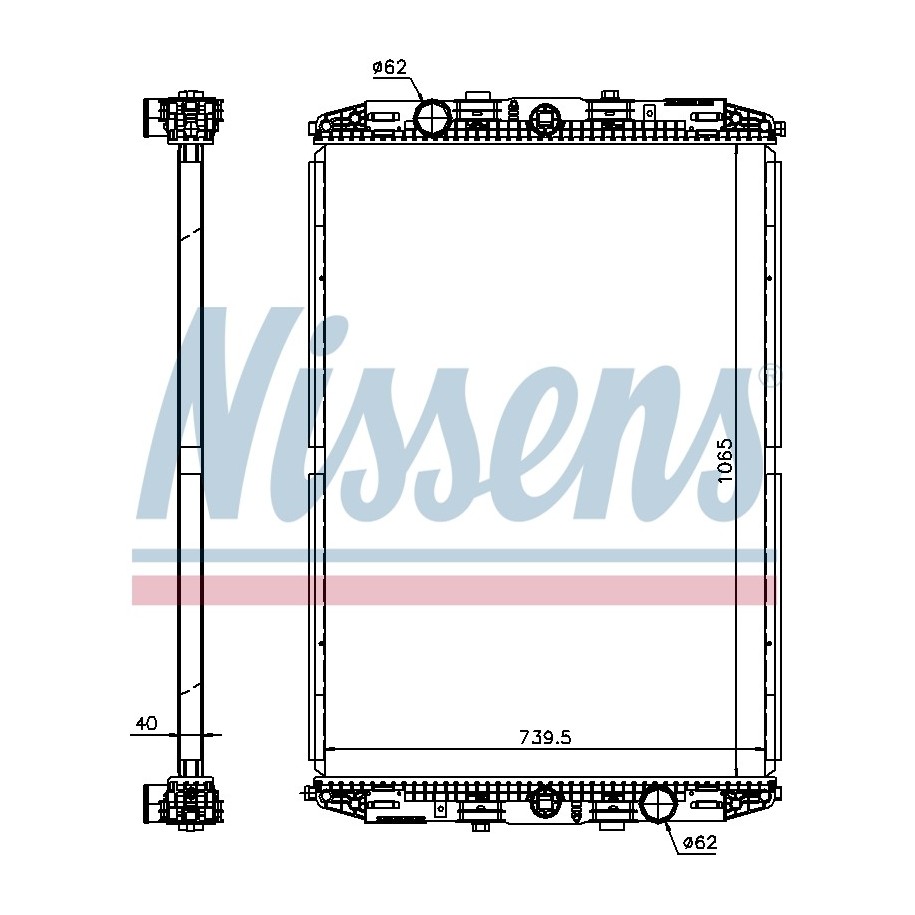 Engine Cooling Heat Exchanger - Nissens 67219