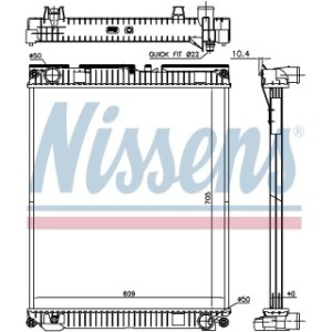 Engine Cooling Heat Exchanger - Nissens 67227