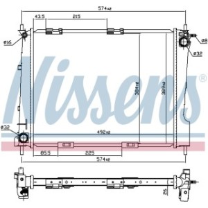 Engine Cooling Heat Exchanger - Nissens 67284