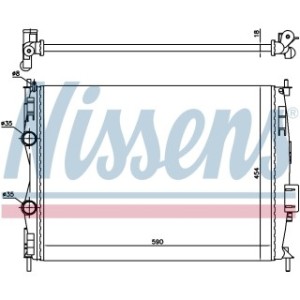 Engine Cooling Heat Exchanger - Nissens 67368