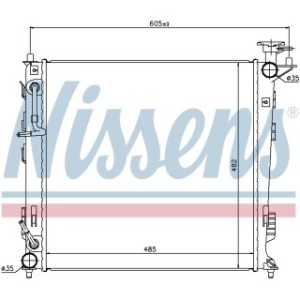 Engine Cooling Heat Exchanger - Nissens 67516