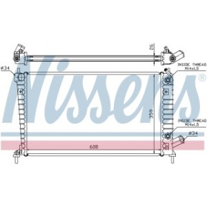 Engine Cooling Heat Exchanger - Nissens 68005A
