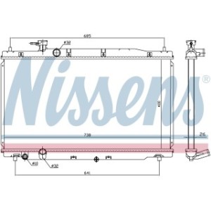 Engine Cooling Heat Exchanger - Nissens 681386