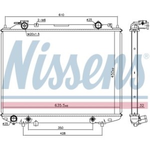 Engine Cooling Heat Exchanger - Nissens 68535