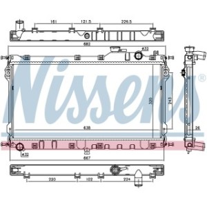 Engine Cooling Heat Exchanger - Nissens 68559