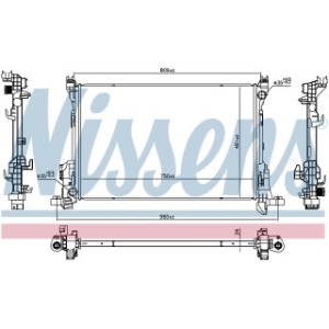 Engine Cooling Heat Exchanger - Nissens 686807