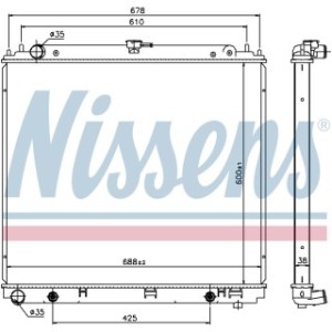 Engine Cooling Heat Exchanger - Nissens 68717