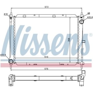 Engine Cooling Heat Exchanger - Nissens 68729