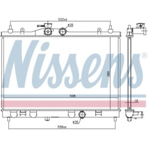 Engine Cooling Heat Exchanger - Nissens 68741