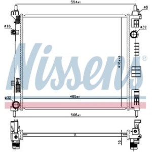 Engine Cooling Heat Exchanger - Nissens 68752