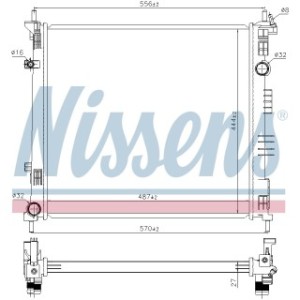Engine Cooling Heat Exchanger - Nissens 68774