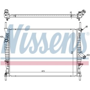 Engine Cooling Heat Exchanger - Nissens 69240