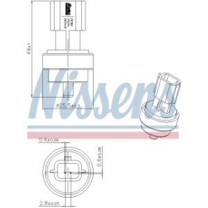 Coolant Temperature Sensor Sensor - Nissens 207006