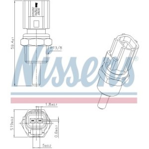 Coolant Temperature Sensor Sensor - Nissens 207007