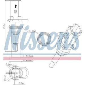 Coolant Temperature Sensor Sensor - Nissens 207018