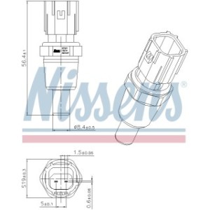 Coolant Temperature Sensor Sensor - Nissens 207029