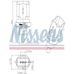 Coolant Temperature Sensor Sensor - Nissens 207033