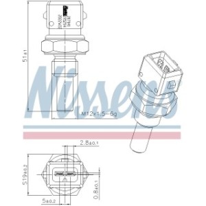 Coolant Temperature Sensor Sensor - Nissens 207041