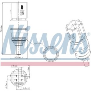Coolant Temperature Sensor Sensor - Nissens 207051