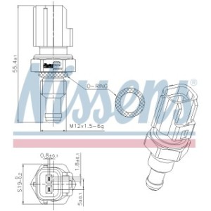 Coolant Temperature Sensor Sensor - Nissens 207056