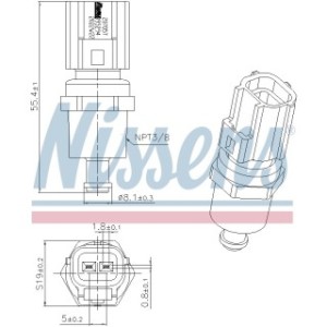 Coolant Temperature Sensor Sensor - Nissens 207057