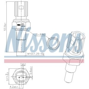 Coolant Temperature Sensor Sensor - Nissens 207071