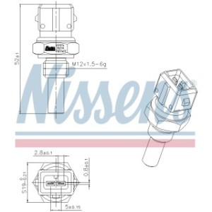 Coolant Temperature Sensor Sensor - Nissens 207076