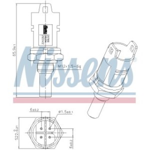 Coolant Temperature Sensor Sensor - Nissens 207080