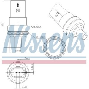 Coolant Temperature Sensor Sensor - Nissens 207082