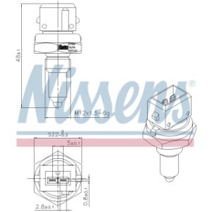 Coolant Temperature Sensor Sensor - Nissens 207088