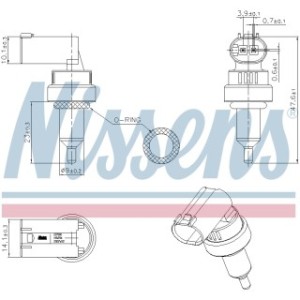 Coolant Temperature Sensor Sensor - Nissens 207100