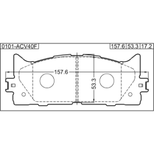 Brake Pad Set Disc Brake - FEBEST 0101ACV40F