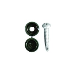 NO PLATE CAPS/SCREWS BLACK