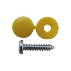 NUMBER PLATE FITTINGS YELLOW