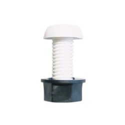 NUMBER PLATE SCREW/NUT WHITE